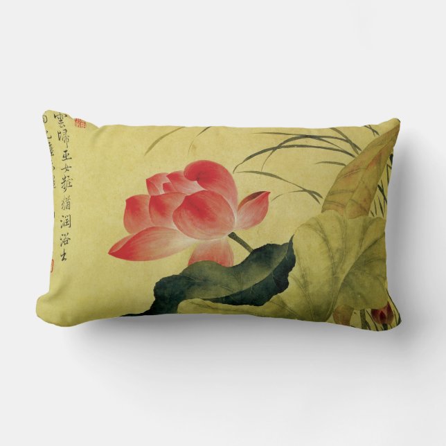 Yun Shoupings Lotus-Blume Lendenkissen (Vorderseite)