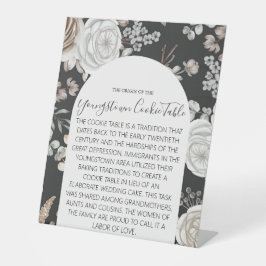 YUNGSTOWN COOKIE TABLE WEDING SIGN SOCKELSCHILD