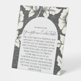 YUNGSTOWN COOKIE TABLE WEDING SIGN SOCKELSCHILD