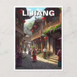 Yunnan Lijiang China Travel Postkarte