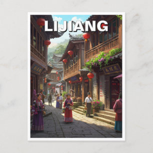 Yunnan Lijiang China Travel Postkarte