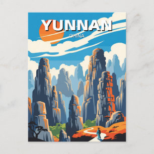 Yunnan Stone Forest China Postkarte