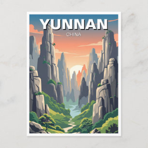 Yunnan Stone Forest China Postkarte