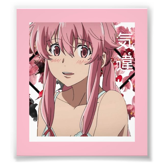 Yuno Gasai Future Diary Pink Poster (Vorne)