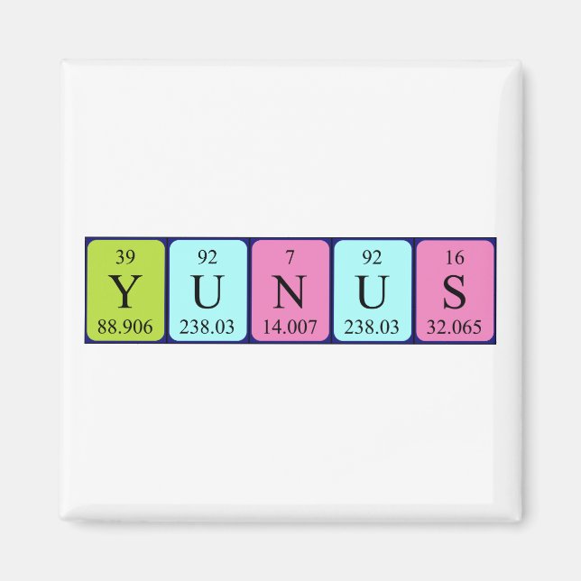 Yunus Periodenmagnet Magnet (Vorne)