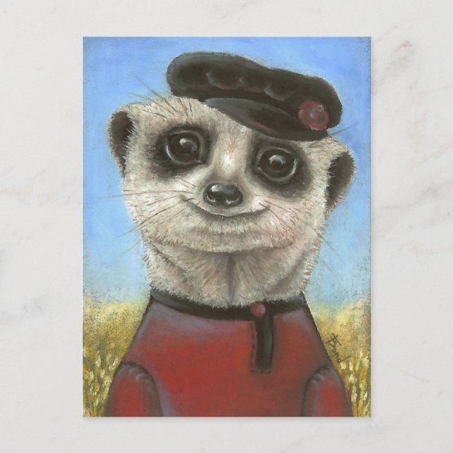 Yuri das meerkat postkarte (Vorderseite)