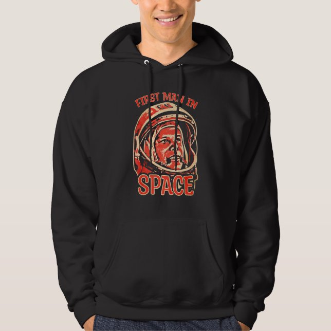 Yuri Gagarin Cosmonaut Astronaut First Space Sovie Hoodie (Vorderseite)