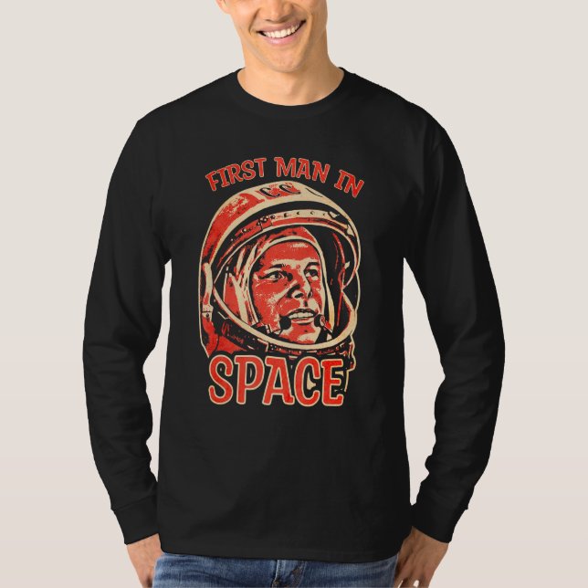 Yuri Gagarin Cosmonaut Astronaut First Space Sovie T-Shirt (Vorderseite)