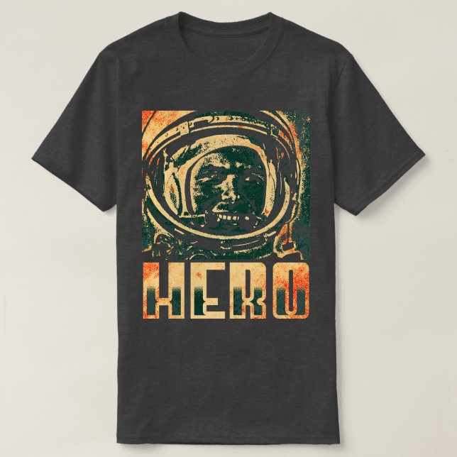 Yuri Gagarin Sowjetaut-Kosmonaut-Astronaut 9 T-Shirt (Design vorne)