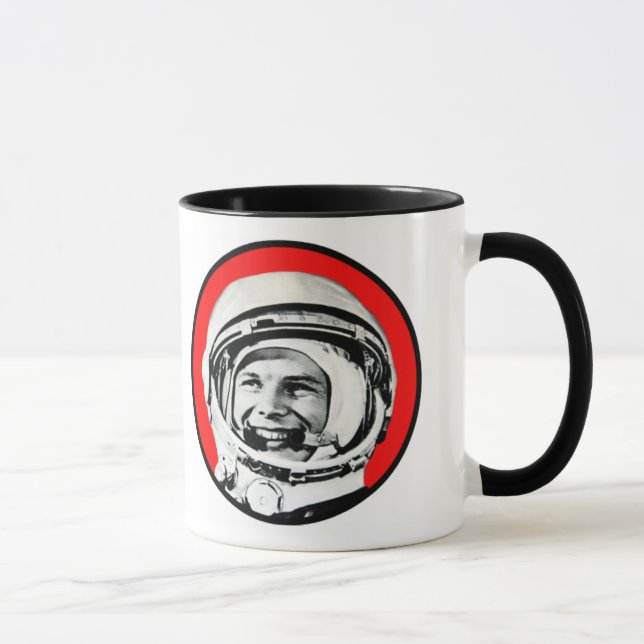 Yuri Gagarin - sowjetischer Held u. Kosmonaut Tasse (Rechts)