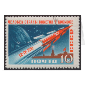 Yuri Gagarin Wostok 1 ist 1. Mann im Raum