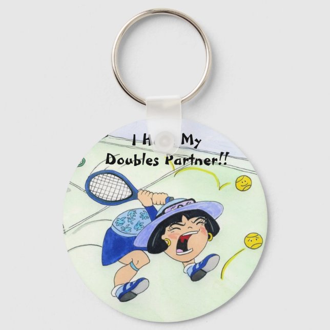 Yuriko Schlüsselanhänger - Ich hasse meinen Doppel (Vorderseite)