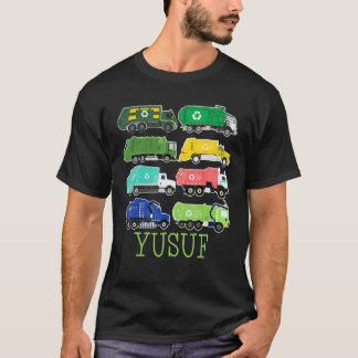 Yusuf Müllwagen Für Kinder Sammler Ökologe Gar T-Shirt