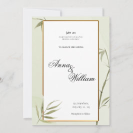 YUUP Bamboo Hochzeitsgrün zum Thema Save The Date