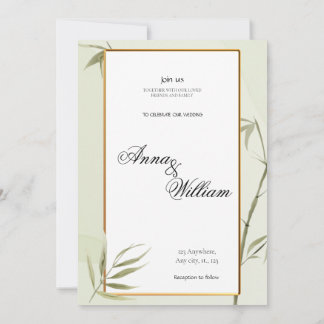 YUUP Bamboo Hochzeitsgrün zum Thema Save The Date