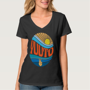 Yuuto Vintage Sonnenuntergang Yuuto Groovy Tie Dye T-Shirt