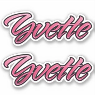 Yvette autocollants rose pastel Stickerset