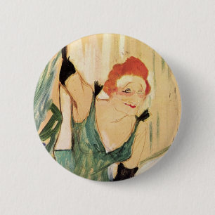 Yvette Guilbert, Henri de Toulouse-Lautrec Button