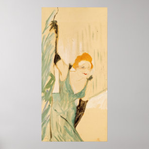 Yvette Guilbert mit einem Vorhang-Ruf, 1894 Poster