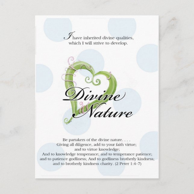 YW-Karte - Göttliche Natur Postkarte (Vorderseite)
