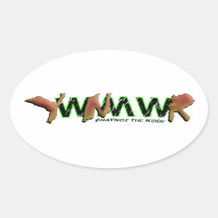 YWNMWR-Messe haJng3. Kod3 Ovaler Aufkleber