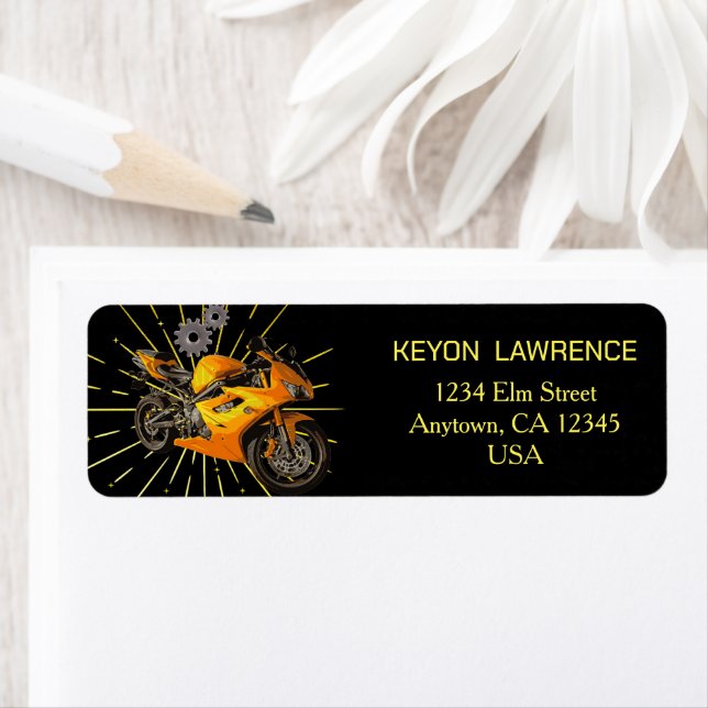 Yy Black & Gold Motorrad Motorrad Custom (Insitu)