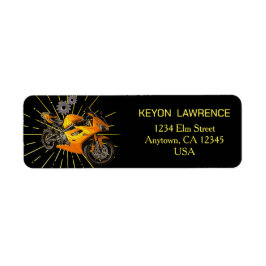 Yy Black & Gold Motorrad Motorrad Custom