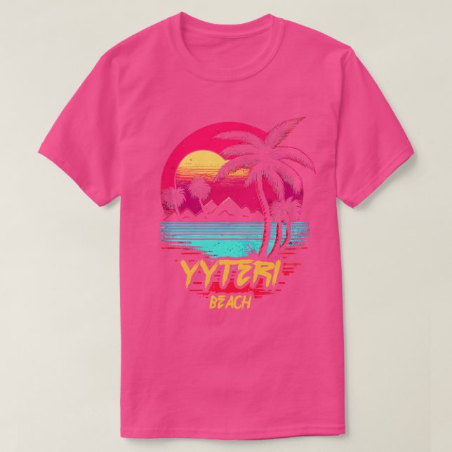 Yyteri Beach Retrowave T-Shirt (Design vorne)