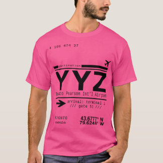Yyz Toronto Pearson International Airport T-Shirt