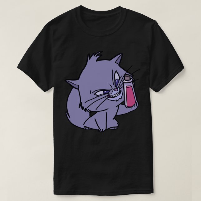 Yzma Chat Avec Bouteille Poison Classique T-Shirt (Design devant)