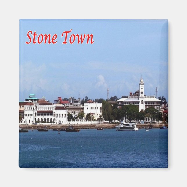 Z004 STONE TOWN, Tansania, Afrika, Kühlschrank Magnet (Vorne)