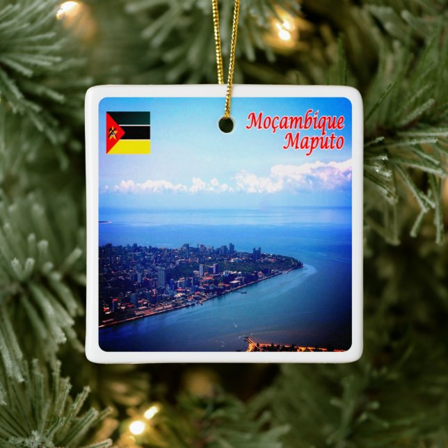 Z009 MAPUTO, Mosambik, Afrika, Keramikornament (Baum)