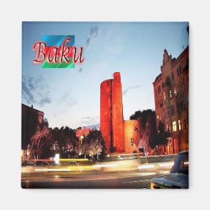 Z010 BAKU MAIDEN TOWER, Aserbaidschan, Asien, Kühl Magnet