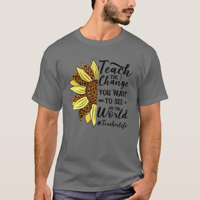 Z0and lehren Sie die App "Lebenslehrer ändern" T-Shirt (Vorderseite)