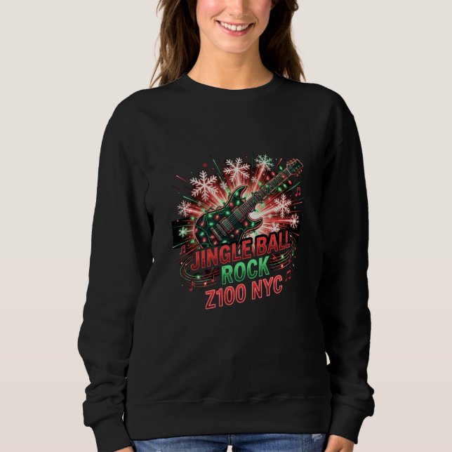 Z100 Jingle Ball NYC Crewneck – Women’s Holiday Mu Sweatshirt (Vorderseite)