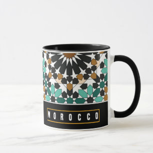 Z10-Marokko-Souvenir-Tasse mit geometrischem Desig Tasse