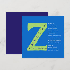 Z Einladung zur ersten Sammlung Bar Bat Mitzvah