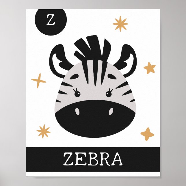Z est pour Zèbre, Nurserie, Chambre, Décoration Mu (Devant)