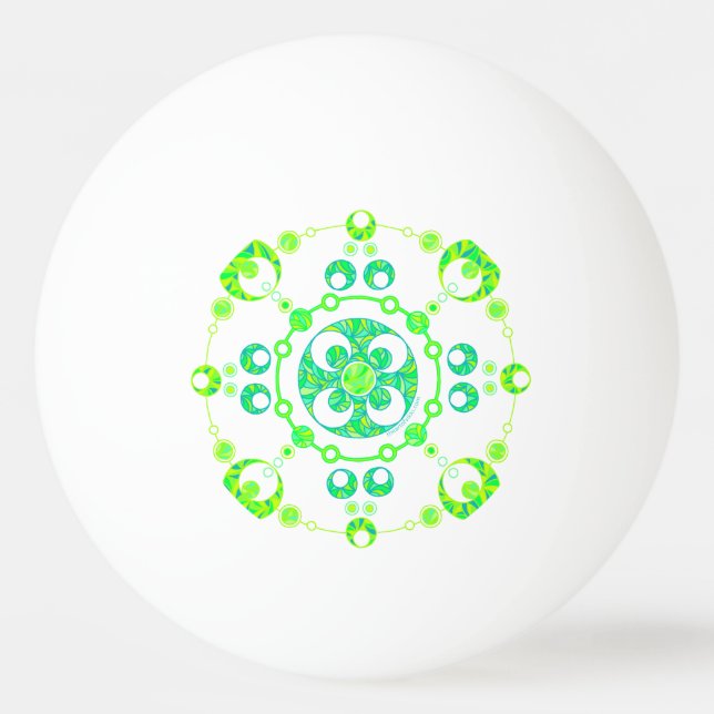 Z-Frühlings-Ernte-Kreis Paranormal UFO-Kunst Tischtennisball (Vorderseite)