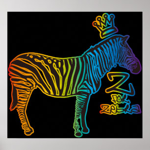 Z für Zebra Poster