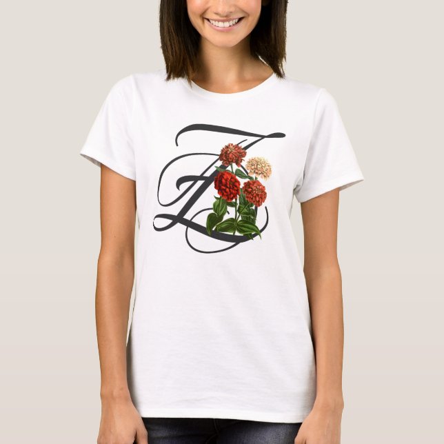 Z initial, T-shirt Zinnia (Devant)