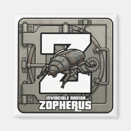 Z is for Zopherus (Ironclad Beetle) –GTA Style ABС Magnet
