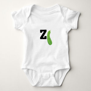 Z ist für Zucchini Baby Strampler