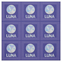 Z Luna der Vollmondblauer und lila RaumGeek Stoff