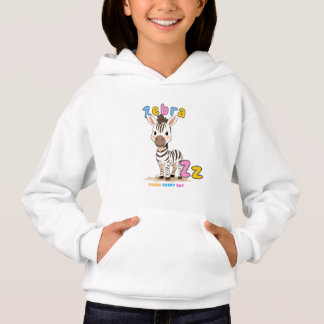 „Z steht für Zebra“-Alphabet-T-Shirt – Wachse jede Hoodie