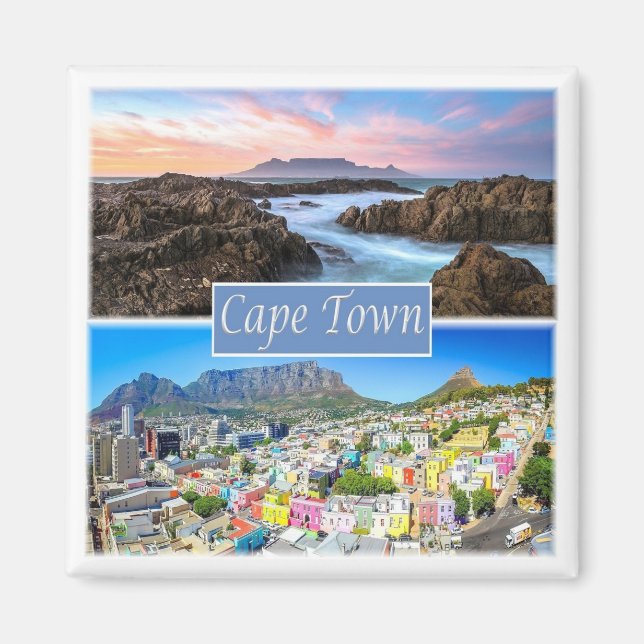 ZA033 CAPE TOWN, Südafrika, Kühlschrank Magnet (Vorne)