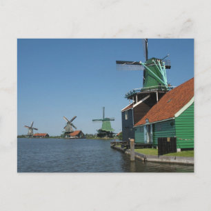 Zaanse Schans Windmills in Holland Postkarte