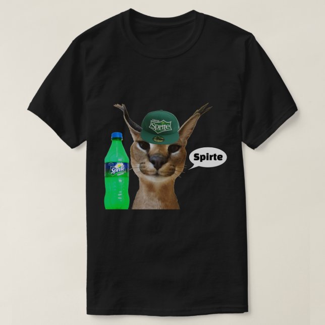 Zabloing Big Floppa Cat Meme Spirte (Fanter Serie) T-Shirt (Design vorne)