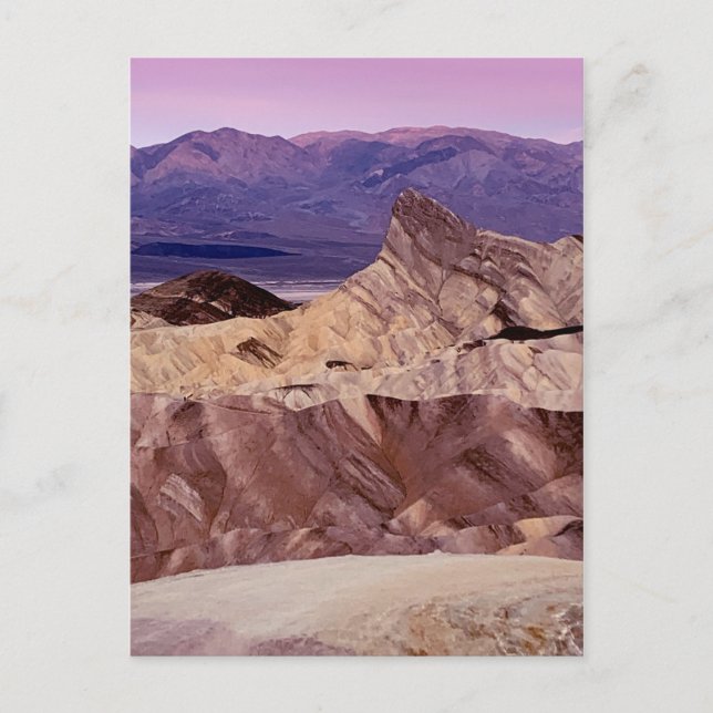 Zabriskie Point Death Valley National Park Postkarte (Vorderseite)