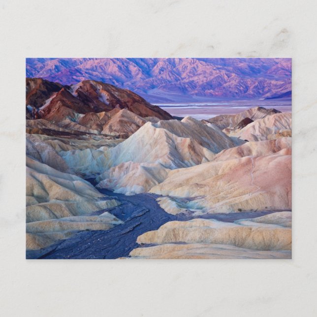 Zabriskie Point vor Morgengrauen Postkarte (Vorderseite)